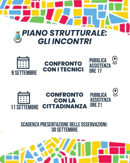 PIANO STRUTTURALE - GLI INCONTRI PUBBLICI