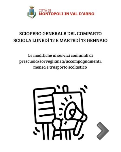 Sciopero generale del comparto scuola lunedì 12 e martedì 13 gennaio