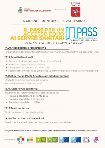 Evento informativo sul servizio PASS – Percorsi Assistenziali per Soggetti con bisogni Speciali