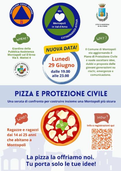 Pizza e protezione civile - posticipata al 29 giugno