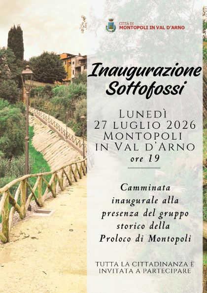 Inaugurazione del percorso storico-pedonale di via Sottofossi Est