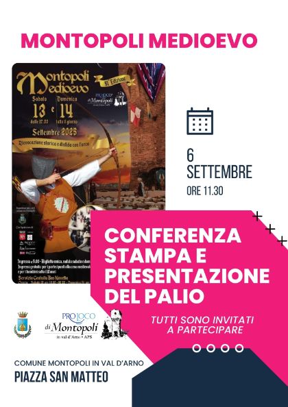 MONTOPOLI MEDIOEVO PRESENTAZIONE DEL PALIO