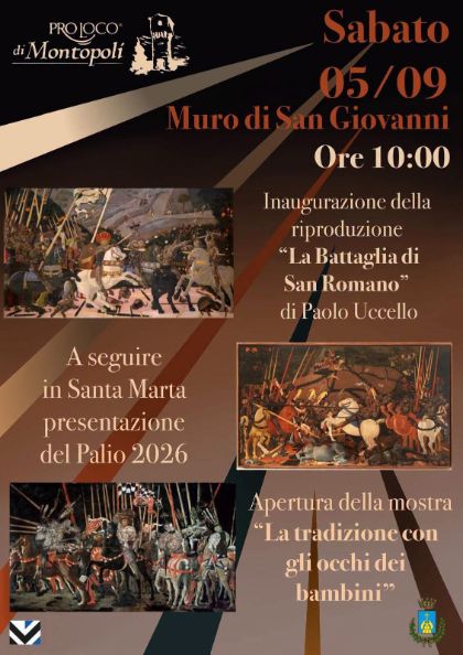 Le tre tavole della Battaglia di San Romano di nuovo insieme. Inaugurazione sabato 5 settembre 2026 ore 10