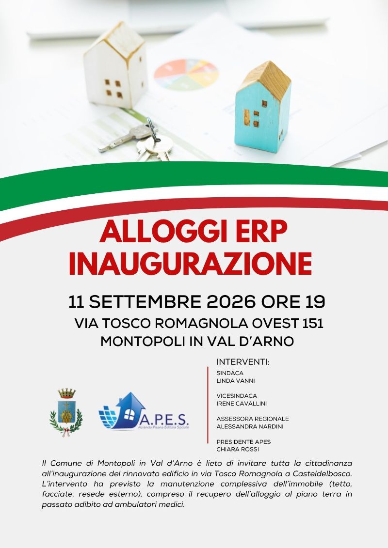 inaugurazione alloggi erp 2026